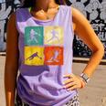 Retro Style Baseball Lover Playing Men Women Kids Baseball Comfort Colors Tank Top Lagoon
