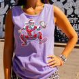 Santa Playing Baseball Catcher Merry Christmas Sport Player Comfort Colors Tank Top Lagoon