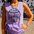Senior Baseball Mom 2024 Comfort Colors Tank Top Lagoon