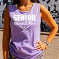 Senior Baseball Mom 2024 Team Parent Helper Class Of 2024 Comfort Colors Tank Top Lagoon