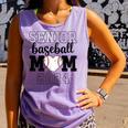 Senior Baseball Mom Class Of 2024 Senior Mom Game Day Raglan Baseball Tee Comfort Colors Tank Top Lagoon