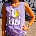 Senior Papa Class Of 2026 Baseball Softball Graduation Heart Comfort Colors Tank Top Lagoon