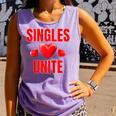 Singles Unite Valentines Day Humor For Singles Raglan Baseball Tee Comfort Colors Tank Top Lagoon