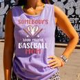 Somebody’s Loud Mouth Baseball Mom Comfort Colors Tank Top Lagoon