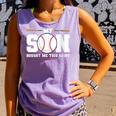 My Son Bought Me This Baseball Mom Comfort Colors Tank Top Lagoon