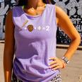 Sports Math Equation Baseball Bat Ball Glove Graphic Teacher Comfort Colors Tank Top Lagoon