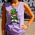 St Patrick’s Day Leprechaun Baseball Irish Graphic Comfort Colors Tank Top Lagoon