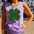 St Patricks Day Shamrock Baseball Saint Paddy's Comfort Colors Tank Top Lagoon