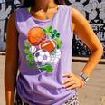 St Patricks Day Shamrock Basketball Baseball Football Soccer Comfort Colors Tank Top Lagoon