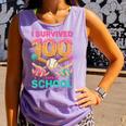 I Survived 100 Days Of School Baseball Ice Cream Drip Comfort Colors Tank Top Lagoon I Survived 100 Days Of School Baseball Ice Cream Drip Comfort Colors Tank Top Lagoon