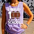 I Tackled 100 Days Of School Baseball Player Kids Teacher Comfort Colors Tank Top Lagoon I Tackled 100 Days Of School Baseball Player Kids Teacher Comfort Colors Tank Top Lagoon