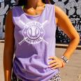 I Teach My Kids To Hit & Steal Baseball Mom Comfort Colors Tank Top Lagoon
