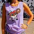 Valentines Day Baseball Heart Gloves Cute Boys Kid Youth Men Comfort Colors Tank Top Lagoon