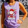 Valentines Day Six Seven Bruh 6 7 Meme Baseball Drip Boys Comfort Colors Tank Top Lagoon