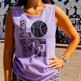 Women's Baseball Softball Baseball Mom LOVE Baseball Comfort Colors Tank Top Lagoon