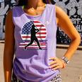 Women's Batter Patriotic American Flag Baseball Silks Comfort Colors Tank Top Lagoon Women's Batter Patriotic American Flag Baseball Silks Comfort Colors Tank Top Lagoon