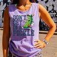 Youth Baseball Catcher Humor Don’t Get In A Pickle Comfort Colors Tank Top Lagoon