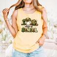 100 Days Of School Baseball Camo School Teacher Boy Comfort Colors Tank Top Grey
