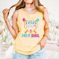 100 Days Of School Baseball Ice Cream Drip 100th Day School Comfort Colors Tank Top Grey