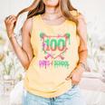 100 Days Of School Baseball Ice Cream Drip 100th Day Player Comfort Colors Tank Top Grey