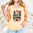 100 Days Of School Coquette Bow Baseball 100th Day Girl Kid Comfort Colors Tank Top Grey