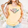 12th Birthday Baseball Ice Cream Drip 12 Years Old Boy Kids Comfort Colors Tank Top Grey