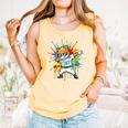 67 Baseball Dabbing Cat 6 7 Dripping Ice Cream Meme Comfort Colors Tank Top Grey