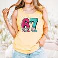67 Ice Cream Drip Baseball Gen Alpha Slang Six Seven Meme Comfort Colors Tank Top Grey