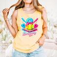 8th Birthday Baseball Ice Cream Drip 8 Years Old Girls B-Day Comfort Colors Tank Top Grey