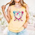 8th Birthday Boys Baseball Ice Cream Drip Boys Baseball Comfort Colors Tank Top Grey