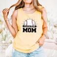 American Flag Patriotic Game Day Baseball Mom Comfort Colors Tank Top Grey