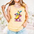 Banana With Baseball Bat Street Baseball Drip Comfort Colors Tank Top Grey Banana With Baseball Bat Street Baseball Drip Comfort Colors Tank Top Grey