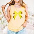 Baseball Bow Baseball Mom Women Baseball Mama Comfort Colors Tank Top Grey