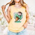 Baseball Boys Ice Cream Drip Baseball Boys Youth Mint Choco Comfort Colors Tank Top Grey