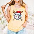 Baseball Christmas Lights Santa Christmas Baseball Player Comfort Colors Tank Top Grey Baseball Christmas Lights Santa Christmas Baseball Player Comfort Colors Tank Top Grey