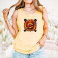 Baseball Drip Angry Lava Slime Ball Graphic Comfort Colors Tank Top Grey