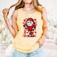 Baseball Drip Icecream Heart Red Valentine Day Boys Kids Comfort Colors Tank Top Grey