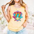 Baseball Drip Jersey Number 77 For Players & 77th Birthday Comfort Colors Tank Top Grey Baseball Drip Jersey Number 77 For Players & 77th Birthday Comfort Colors Tank Top Grey