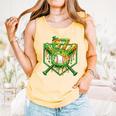 Baseball Drip St Patricks Day Boys Baseball St Patricks Day Comfort Colors Tank Top Grey
