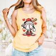Baseball Drip Valentine Boys Women Men Hearts Sport Love Comfort Colors Tank Top Grey
