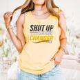Baseball Fan Shut Up I'm Doing Game Changer Premium Tri-Blend Comfort Colors Tank Top Grey
