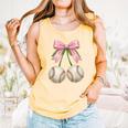 Baseball Girls Women Coquette Pink Bow Baseball Comfort Colors Tank Top Grey Baseball Girls Women Coquette Pink Bow Baseball Comfort Colors Tank Top Grey
