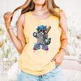 Baseball Ice Cream Drip For Boys And Girls Batter Game Day Comfort Colors Tank Top Grey