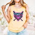 Baseball Ice Cream Drip Pitcher Filthy Comfort Colors Tank Top Grey