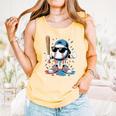 Baseball Lifestyle Apparel Youth Baseball Ice Cream Drip Comfort Colors Tank Top Grey