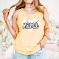 Baseball Mama Scribble Heart Baseball Mom Sports Team Tball Comfort Colors Tank Top Grey