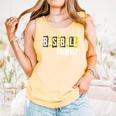 Baseball Mama Yellow Leopard Print Baseball Mom Gear Sports Comfort Colors Tank Top Grey