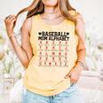 Baseball Mom Alphabet Comfort Colors Tank Top Grey