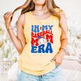 In My Baseball Mom Era Groovy Baseball Mother's Day US Flag Comfort Colors Tank Top Grey In My Baseball Mom Era Groovy Baseball Mother's Day US Flag Comfort Colors Tank Top Grey