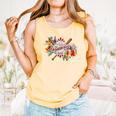 Baseball Mom With Garden Flowers Comfort Colors Tank Top Grey Baseball Mom With Garden Flowers Comfort Colors Tank Top Grey